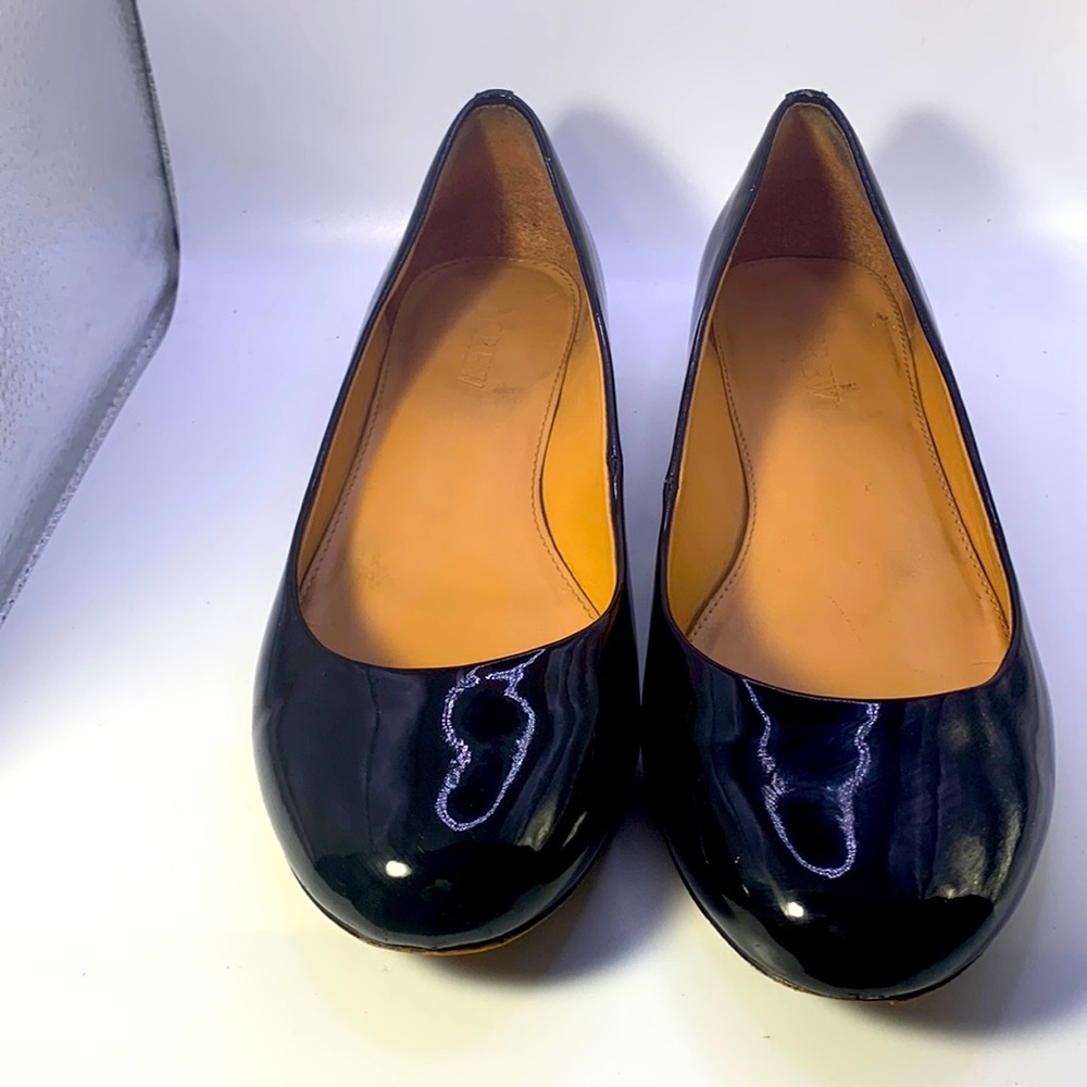J Crew gently used condition women’s pattern leather slip on shoes size 6